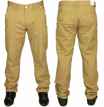 Mens Denim Jeans Straight Fit Regular Leg Pants