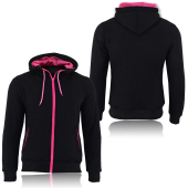 Ladies Motorbike Fleece Hoodie MotorCycle Removable CE Armoured Safety Jacket