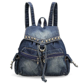 Custom Girls Denim Cute Backpack for Teenage